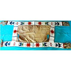 Northern Plains Indians beaded horse blanket, 66” x 28”, 1900 ca.