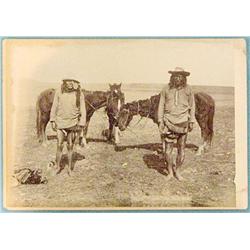 Locke, H. R., Crow Agency Indians, 1891, silver imperial photo print, 6-1/2” x 9”, fine cond.