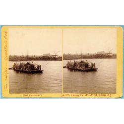 Shipler, J. W., stereo card, Ferry Boat at St. Claire, 1888 ca.