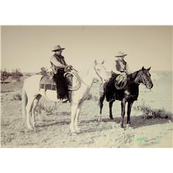 Huffman, L. A.,Two Cowboys, contemporary photo enlargement, 30” x 36”.