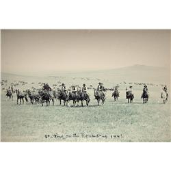 Huffman, L. A., Starting on the Round Up, 1886, contemporary photo enlargement, 30” x 36”.