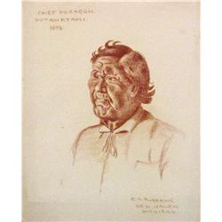 Burbank, E. A.,(1858-1949), Chief Pokagon, Potawatami;