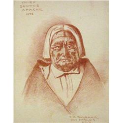Burbank, E. A., (1858-1949) Chief Santos, Apache;