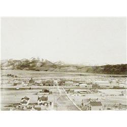 Livingston, Montana, The Northside Studio, Livingston, MT. 1890’s ca, 7-1/2” x 9-1/2”, fine cond.