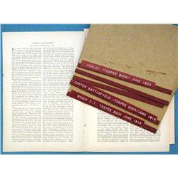 5 extracted articles from The Teepee Book regarding Custer and the Indian Wars 1916-1926;