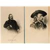 Image 1 : 2 prints: G.A. Custer engraving after a Mathew Brady photo, 1880 ca,