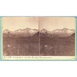 Stereo card, Calfee, H. P., Summer in the Rocky Mountains, Bozeman, M.T., 1870’s ca.
