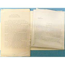 2 typescripts:  The Story of a March, Gold Seekers against the Redskins,