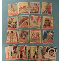 Goudey Gum Co. 36 cards, Indian Series, 1930’s.