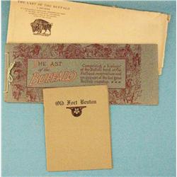 2 pamphlets: Jones, Tom, The Last of the Buffalo, 1909,