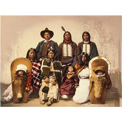Haynes, F. J., Ute Chief Sevara and Family, chromolithograph, 10 1/4” x 13”.