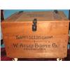 Image 1 : BURPEE seed box, wooden, 11” h x 18” l.