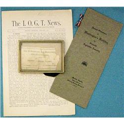 Newspaper, The I.O.G.T. News, Helena, Mt. Jan. 1895, Vol. 1 #6, 4 pp.;