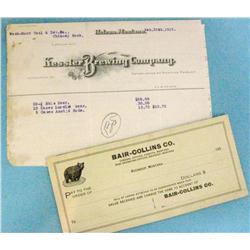 Bair-Collins Co., Roundup, MT with vignette of bear, 1920’s and