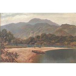 Robert Fenson Oil on Canvas depicting rive...