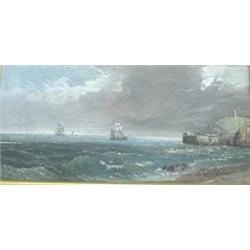 J Mul----  Pair of 19th Century Marine Oil...