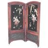 Image 1 : AN ORIENTAL LARGE 2 FOLD DRESSING SCREEN h...