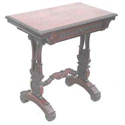 A 19th CENTURY PODOUK WORK TABLE having al...