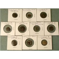 10 Different Ancient Imperial A.D. Roman Coins