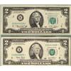 Image 1 : 2) Diff Star Notes 1976 & 2003 $2 Bills B & I Mint Mark