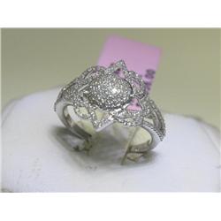 ALL Diamonds 14K White Gold Ring Sz. 6-3/4