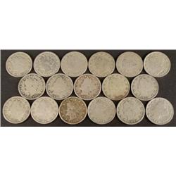17 Diff Date V Nickels Better than Average Full Liberty