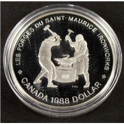 Canada 2 Different Frosted Proof Dollars 1987, 1988