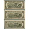 Image 2 : 3 Consecutive # 2003 A $2 Bills Notes G Mint Chicago CU