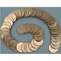 51 Diff Date Kennedy Halves 1971-P-2001-P