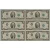 Image 1 : 6 Crisp UNC 1976 Consec # $2 Bills F Mint Atlanta