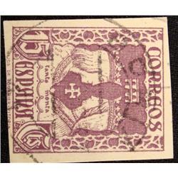 King & Queen Stamp 15 Quarters Spain