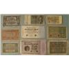 Image 1 : Nine Different Early German Mark Paper Money 1915-1937