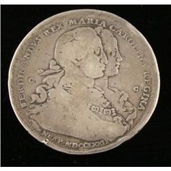 Ferdinand IV & Maria Birth of Princess 1772 Coin Italy