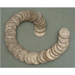 1 Roll 40 Mixed Date Washington Silver Quarters