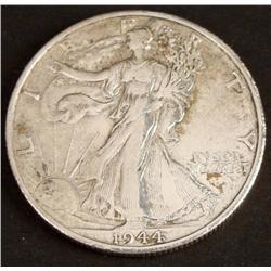 1944-S High Grade Walking Liberty Silver Half Dollar