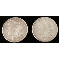 (2) 1921 Morgan Silver Dollars