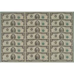 21 Crisp UNC 1976 Consec # $2 Bills F Mint Atlanta