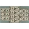 Image 1 : 10 UNC 1976 $2 Bills Notes G Mint Chicago