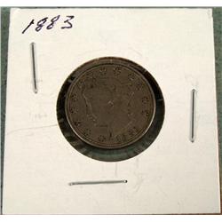 1883 V Nickel High Grade