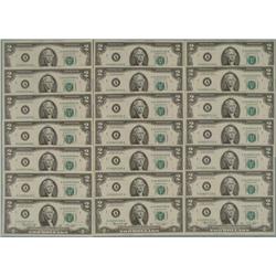 21 Crisp UNC 1976 $2 Sequential Bills A Mint -Boston