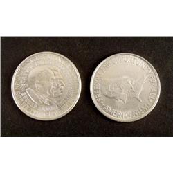 2 Gem UNC 1951,1952 Booker T Washington / Carver Half $