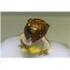 Image 4 : Three Piece Citrine and Diamonds 14K Yellow Gold set