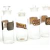 Image 2 : FOUR GLASS APOTHECARY JARS.