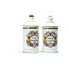 Image 1 : PAIR OF COLLIN PORCELAIN APOTHECARY JARS.