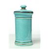 Image 8 : THREE LIDDED APOTHECARY JARS.