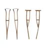 Image 1 : *TWO PAIR OF CRUTCHES.