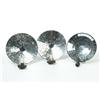 Image 1 : THREE MIRRORED WALL SCONCES.