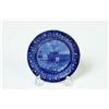 Image 1 : HISTORICAL BLUE STAFFORDSHIRE CUP PLATE.