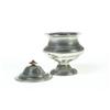 Image 3 : PEWTER CREAMER AND SUGAR.