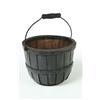 Image 3 : TWO PAINTED BASKETS AND ONE PAINTED BUCKET.